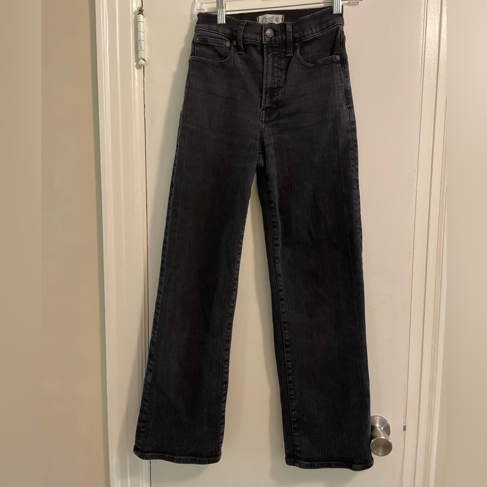 Madewell Black Flare & Wide Leg Jeans